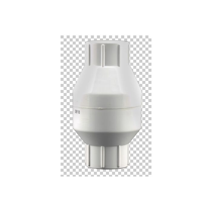 Jones Stephens 1-1/4" Inline PVC Check Valve, Solvent Ends