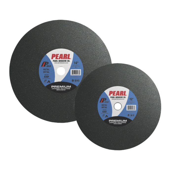 Pearl Abrasives Large Diameter Premium Aluminum Oxide - 10 x 1/8 x 5/8 Premium AO Cut-Off Wheels, A36T