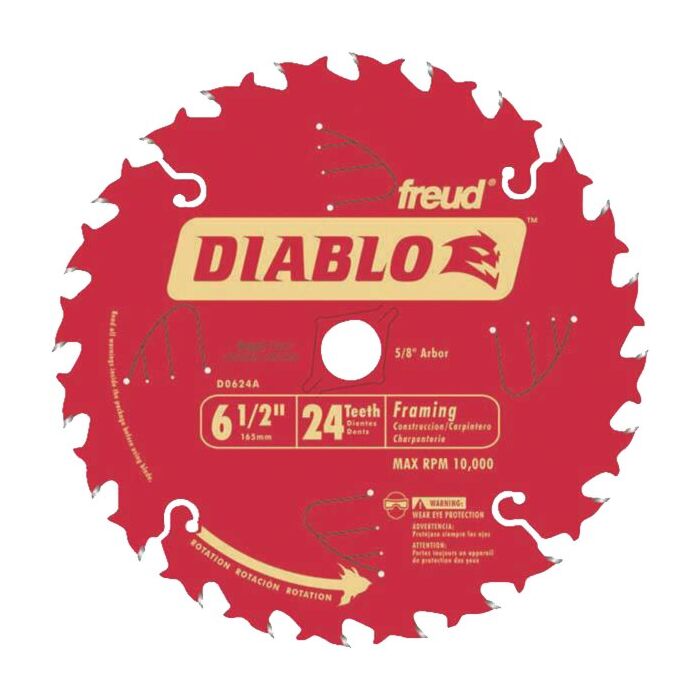Diablo Tools 6-1/2 in. 24-Tooth Framing Saw Blade