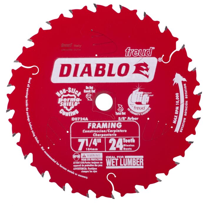 Diablo Tools 24T Framing Saw Blade - 7-1/4 in.
