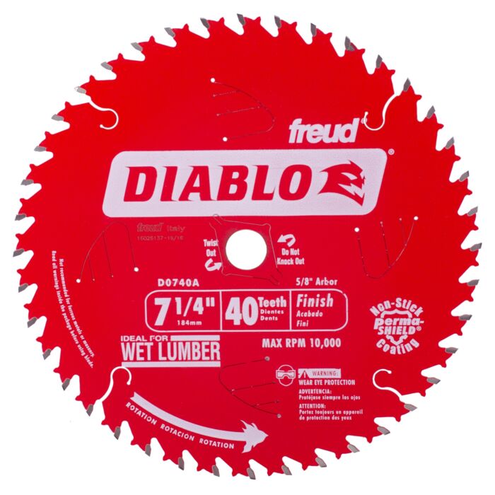 Diablo Tools 7-1/4 in. x 40 Tooth Finish Saw Blade