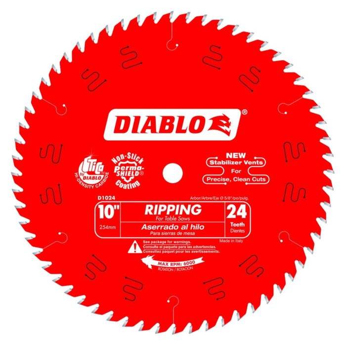 Diablo Tools 10 in. x 24 Tooth Ripping Saw Blade