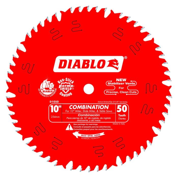 Diablo Tools 10 in. x 50 Tooth Combination Saw Blade