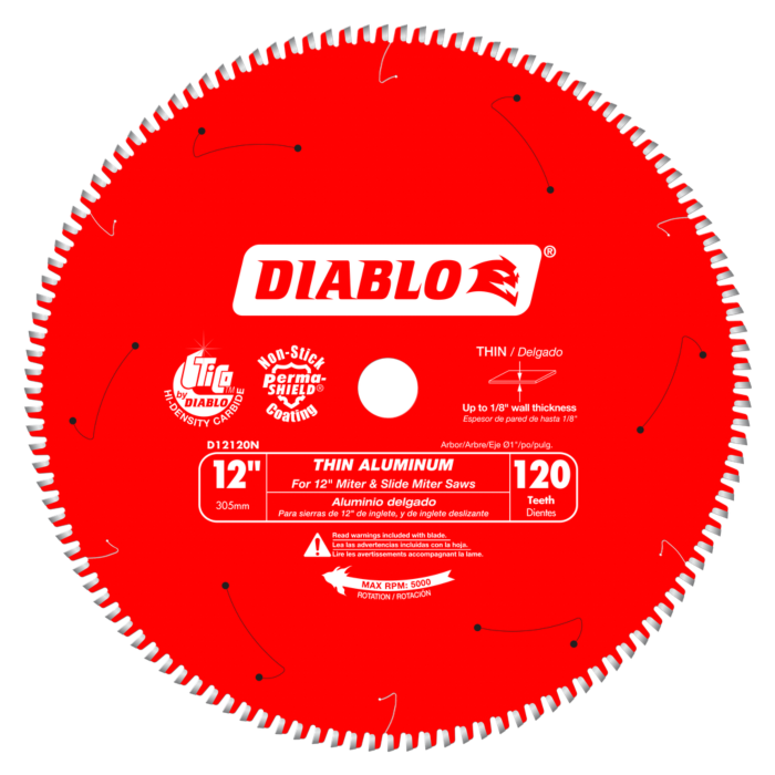 Diablo Tools 12 in. x 120 Tooth Thin Aluminum Cutting Saw Blade