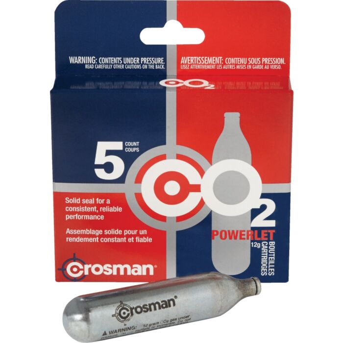 Crosman 12g Powerlet CO2 Cartridge (5pk)