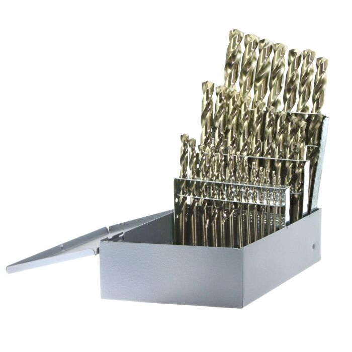 Drillco 29PC COBALT DRILL BIT SET 1/16-1/2 BY 64ths
