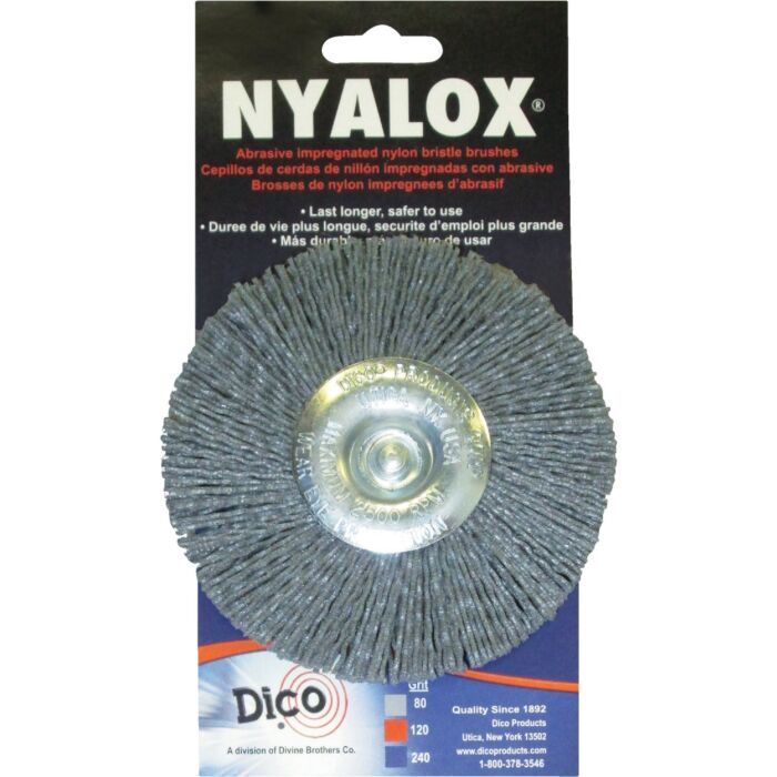 Dico Nyalox 80 grit Wheel Brush (Gray) 4 in.