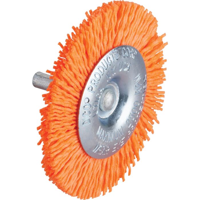 Dico Nyalox 120 grit Wheel Brush (Orange) 3 in.