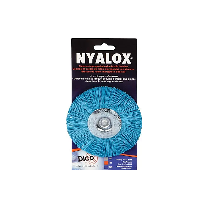 Dico 240 g Nyalox Wheel Brush (Blue) 3 in.