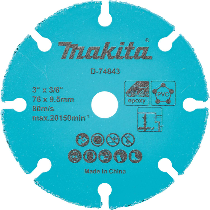 Makita 3" Carbide Grit Abrasive Multi-Material Cut-Off Wheel