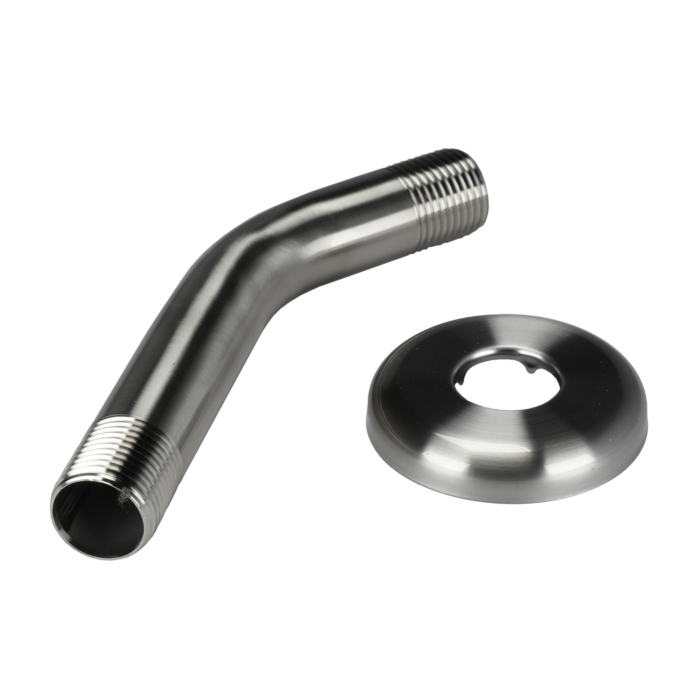 Danco 6 in. Shower Arm w/ Flange in Brushed Nickel