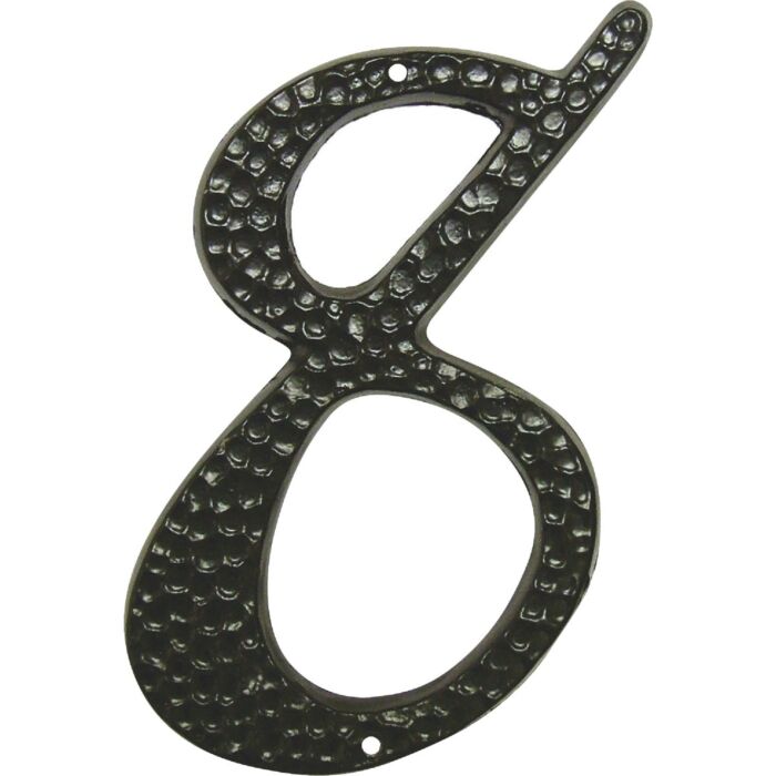 HY-KO Hy-Ko 3-1/2 In. Black Hammered House Number Eight