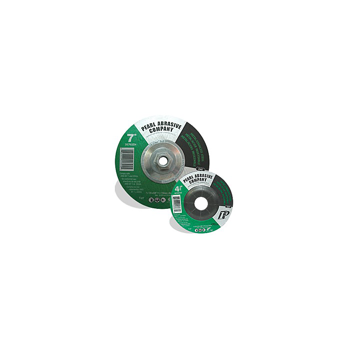 Pearl Abrasives 4 x 1/4 x 5/8 Zirconia Depressed Center Wheels, Z24T, 25/Box