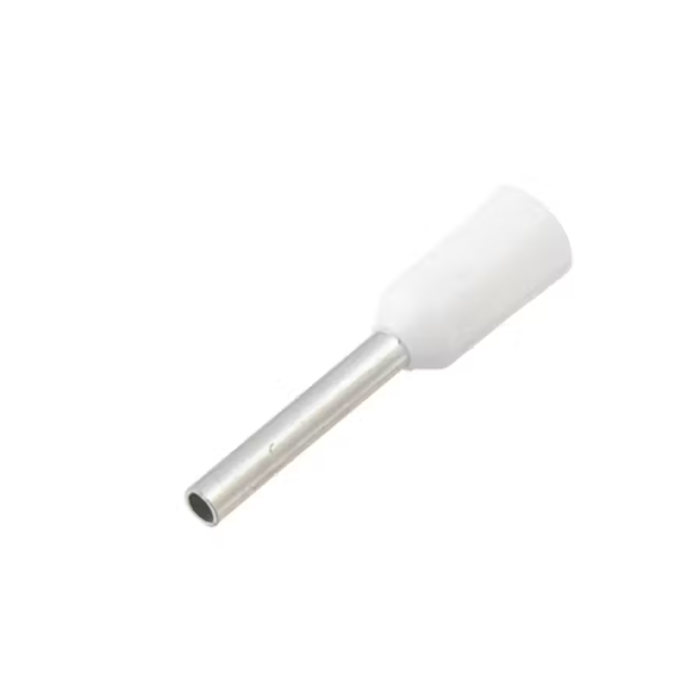 Del City 22 Ga Insulated Wire Ferrule (White - 100pk)
