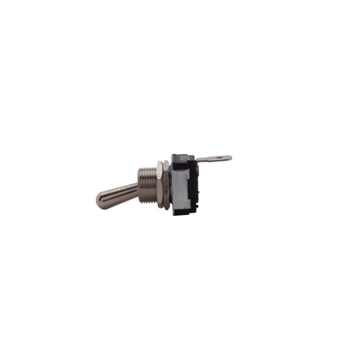 DC SPST On-Ground Shorting Toggle Switch, Flat Terminal