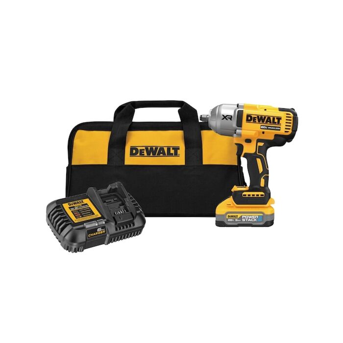 DEWALT 20V XR 1/2 in High Torque Impact Wrench Kit with Friction Ring Anvil