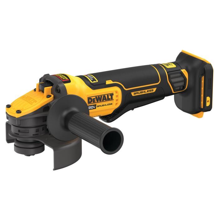 DEWALT 20V MAX* 4-1/2 in. - 5 in. Brushless Cordless Paddle Switch Angle Grinder with FLEXVOLT Advantage (Tool Only)
