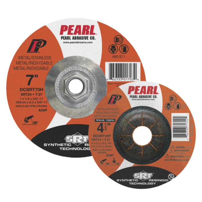 Pearl Abrasives SRT24 T-27 DC Grinding Wheel - 9 in. x 1/4 in. x 5/8-11