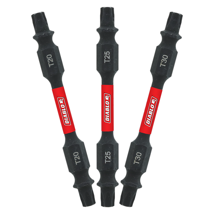 Diablo Tools 2-1/2 in. Double-Ended Torx Drive Bit Assorted Pack (3-Piece)