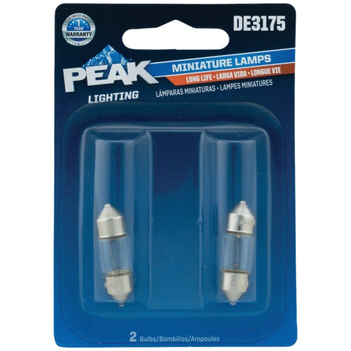 PEAK DE3175 13V Mini Incandescent Automotive Bulb (2pk)