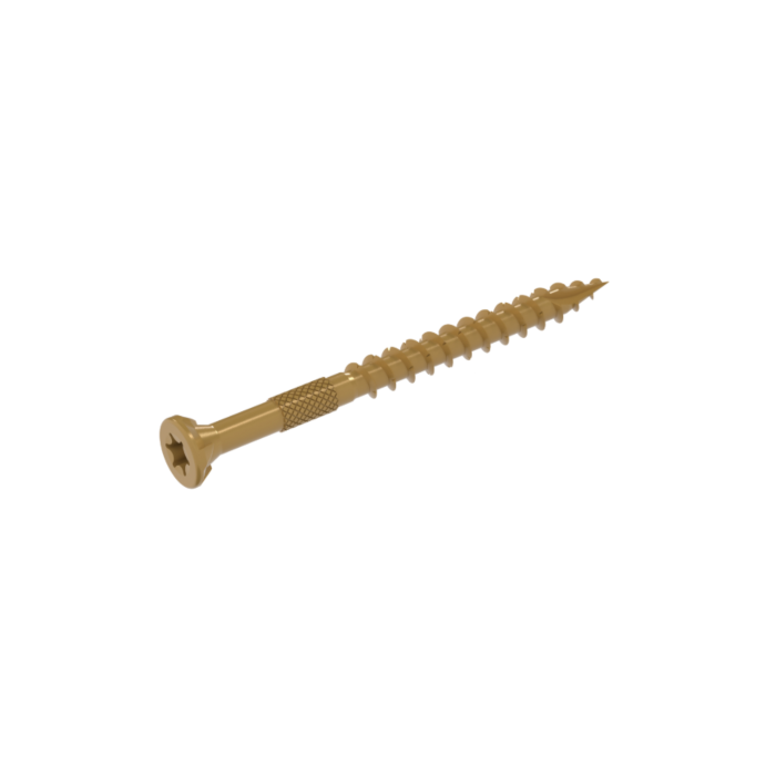 Grip-Rite Gold DeckForce Exterior Screw (25 lb Box) #10 x 3 in.
