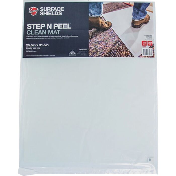 Surface Shields Step N Peel Clean Mat Floor Protector (30pk) 25.5 in. x 31.5 in.