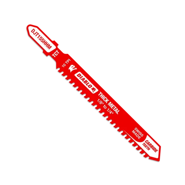 Diablo Tools 10TPI Carbide Jig Saw Blade for Thick Metal - 3-3/5 in.