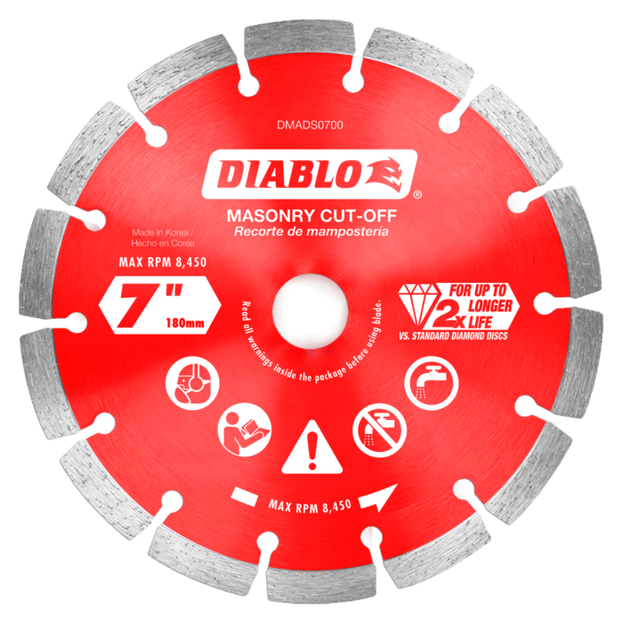 Diablo Tools Diamond Segmented Masonry Cut-Off Blade - 7 in.