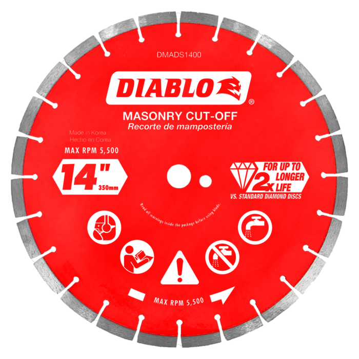 Diablo Tools Diamond Segmented Masonry Cut-Off Blade - 14 in.