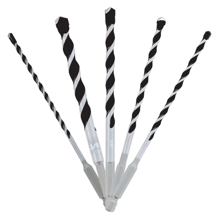 Diablo Tools 5 pc Multi-Material Carbide Tipped Hammer Drill Bit Set (5-Piece)