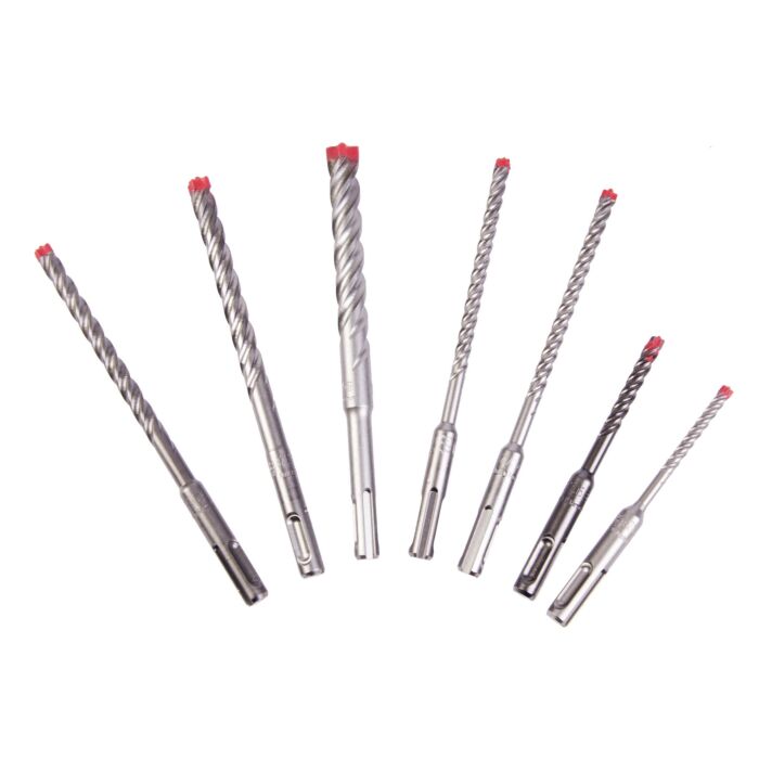 Diablo Tools 7pc Rebar Demon™ SDS-Plus 4-Cutter Full Carbide Head Hammer Bit Set (7-Piece)