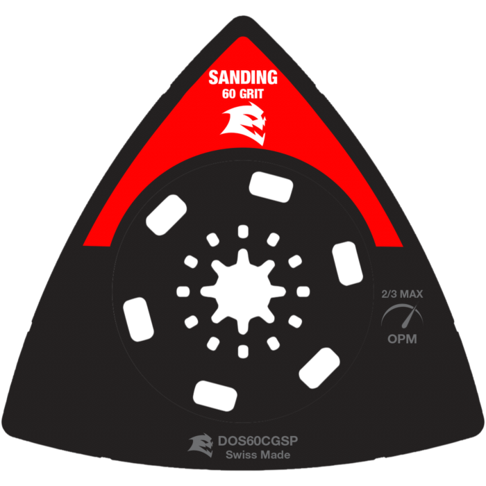 Diablo Tools 3-1/2 in. 60-Grit Starlock Carbide Grit Oscillating Sanding Plate