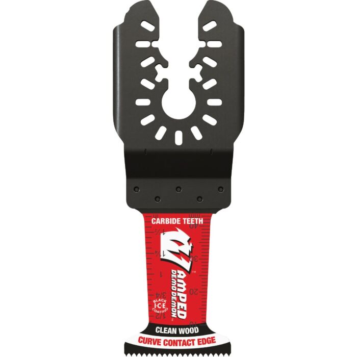 Diablo Tools AMPED™ Demo Demon™ Universal Fit Carbide Teeth Oscillating Blade for Clean Wood (3pk) 1-1/4 in. x 1-3/4 in.