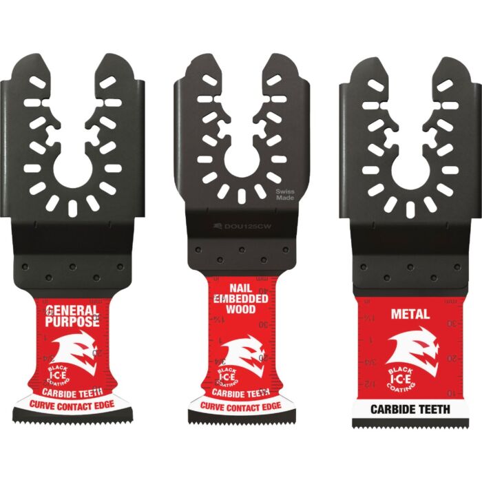 Diablo Tools AMPED™ Demo Demon™ & AMPED™ Steel Demon™ Universal Fit Carbide Oscillating Blade Set (3pc)