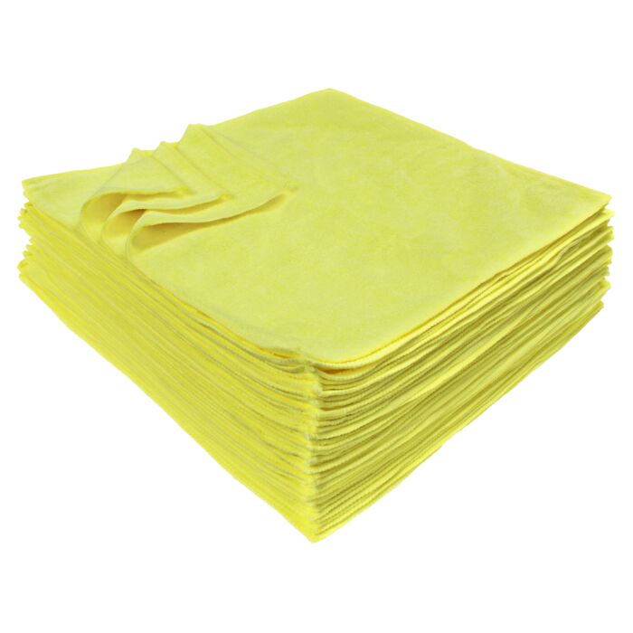 Detailer's Preference Microfiber Cleaning Towels (Yellow - 36pk) 16 in. x 16 in.