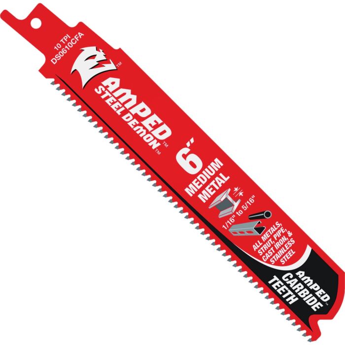 Diablo Tools Diablo Steel Demon 6 In. Medium (1/16 in. - 5/16 in.) Metal Reciprocating Saw Blade (3-Pack)