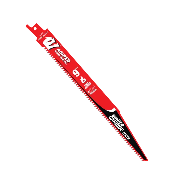 Diablo Tools 9 in. 8TPI AMPED™ Carbide Teeth Recip. Saw Blade - 10 pk