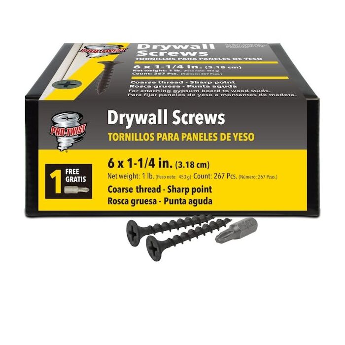 Grip-Rite #2 x 1-1/4 in Phillips Coarse Thread ProTwist Drywall Screw 1 lb