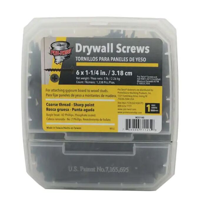 Grip-Rite #2 x 1-1/4 in Phillips Coarse Thread ProTwist Drywall Screw 5 lb