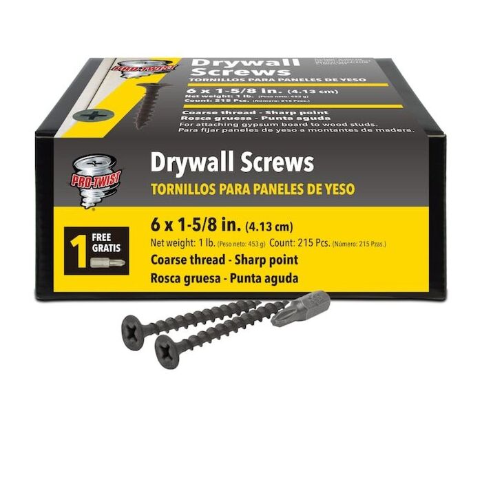 Grip-Rite #2 x 1-5/8 in Phillips Coarse Thread ProTwist Drywall Screw 1 lb