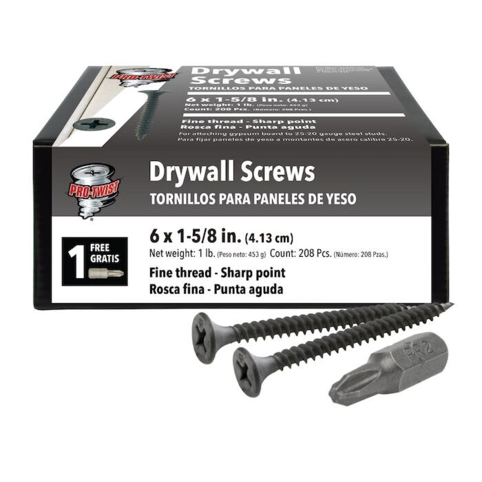 Grip-Rite #2 x 1-5/8 in Phillips Fine Thread Drywall Screw 1 lb