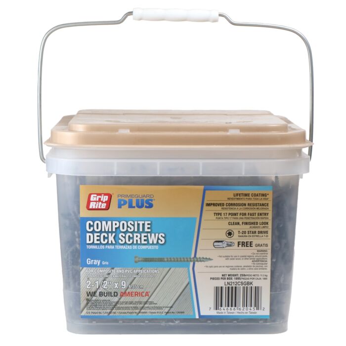 Grip-Rite #9 x 2-1/2" T20 Star Deck Screw Bulk