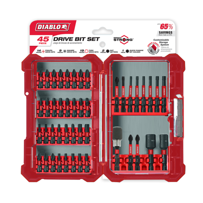 Diablo Tools 45 pc Screwdriving Set (45-Piece)