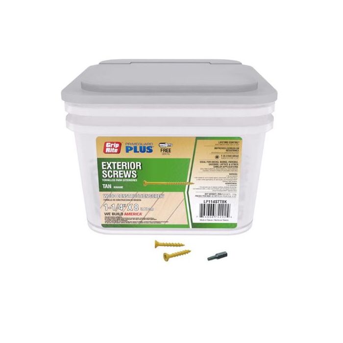 Grip-Rite T25 Star Deck Screw (25 lb Box) #8 x 1-1/4 in.