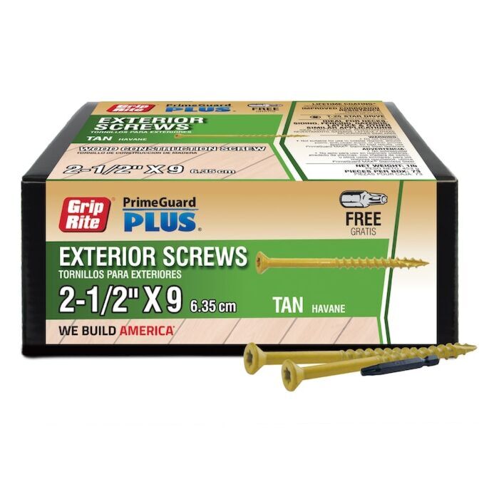 Grip-Rite #9 x 2-1/2" T25 Star Deck Screw 1 lb