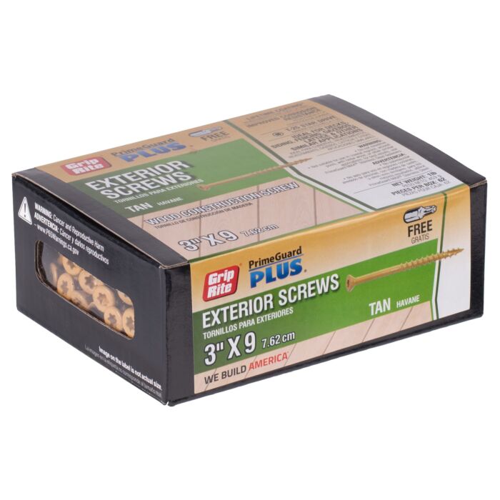 Grip-Rite #9 x 3" T25 Star Deck Screw 1 lb