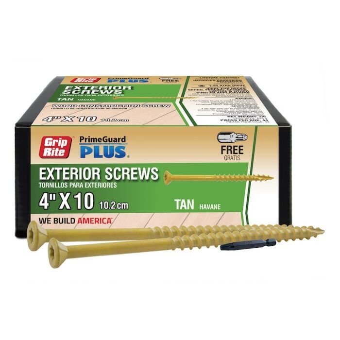 Grip-Rite #10 x 4" T25 Star Deck Screw 1 lb