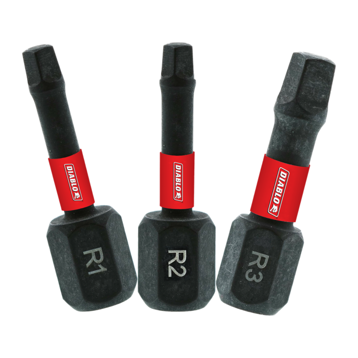 Diablo Tools 1 in. Square Drive Bit Assorted Pack (3-Piece)