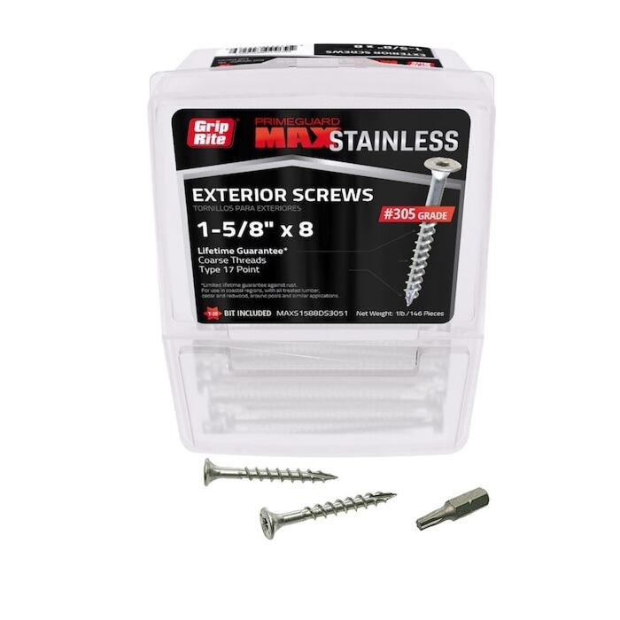 Grip-Rite #8 T20 Star 1-5/8 in Deck Screw 1 lb