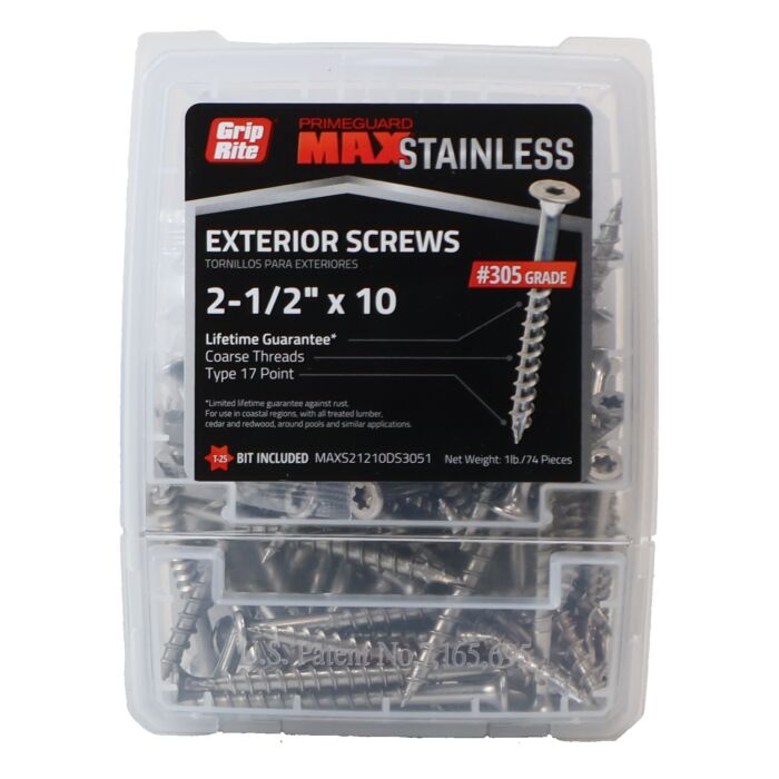 Grip-Rite #10 T25 Star 2-1/2 in Deck Screw 1 lb